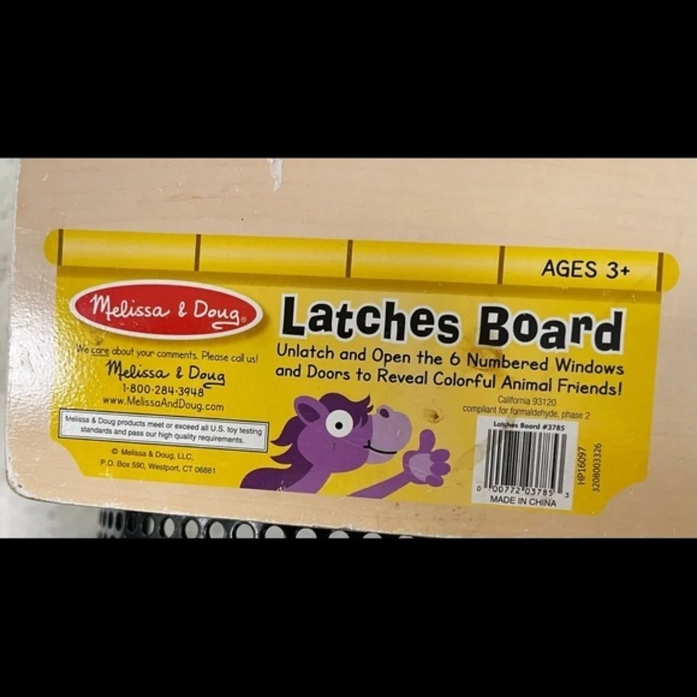 Lastches Board ages 3+ melissa& doug - Picture 2 of 5